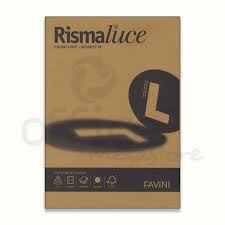 Pacco 125 Fg. Cartoncini Colorati Gr. 200 Favini Rismaluce/Rismacqua In 10 Tonalità Differenti