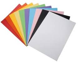 Pacco da 100 Fogli di Carta 160g in 10 Colori Assortiti