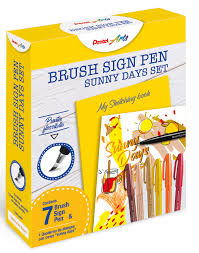 Set Pentel Sunny Days Brush Sign Pen