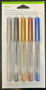 Cricut - Set 5 Penne Gel Glitter Basic