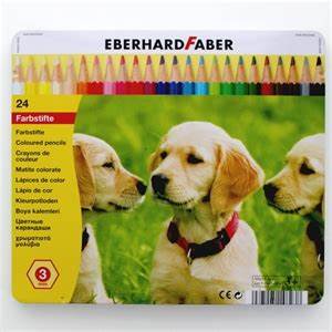 Scatola Metallo 24 Pastelli Eberhard Faber