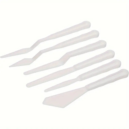 Set 6 spatole in plastica per dipingere