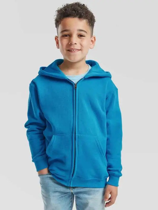 Felpa con cappuccio e zip bambino