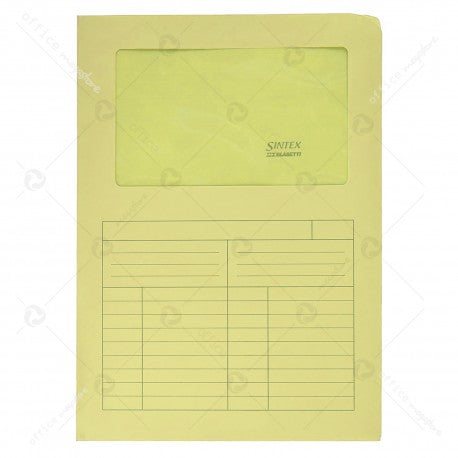 Cartellina con finestra Sintex