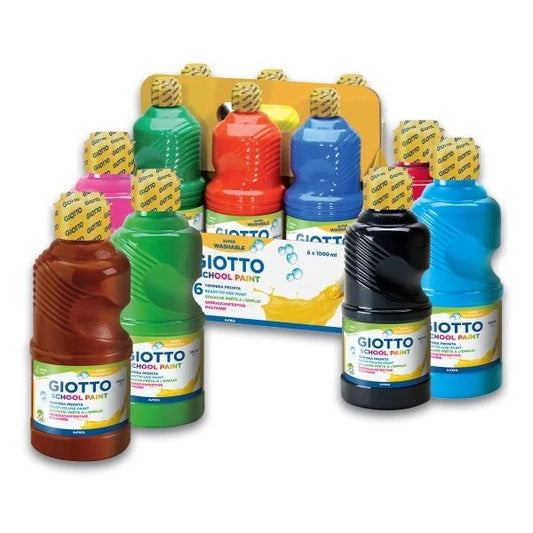 Confezione  6 tempera da lt 1 Giotto