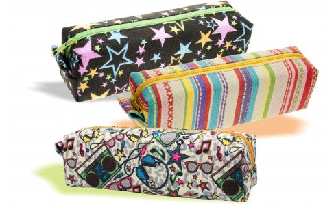 Astuccio 2 In 1 Portapenne Telescopico In Tela Rosa – Capiente E Regolabile Per Studentesse, Ragazzi E Trucco