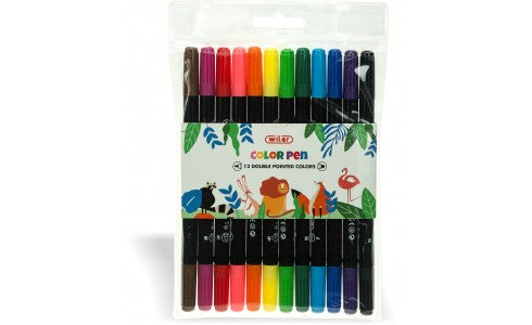 Pennarelli Bipunta Color Pen da 12