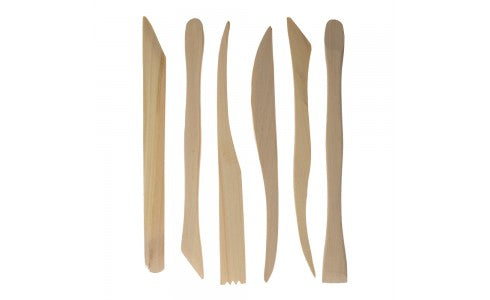 Set stecche in legno per modellare pz. 6