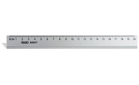 Doppio Decimetro in metallo - righello cm. 20