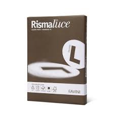 Pacco 125 Fg. Cartoncini Colorati Gr. 200 Favini Rismaluce/Rismacqua In 10 Tonalità Differenti