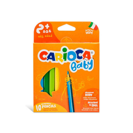 Matite Colorate Carioca Baby Pencils Pz. 10 Cerificati 2+