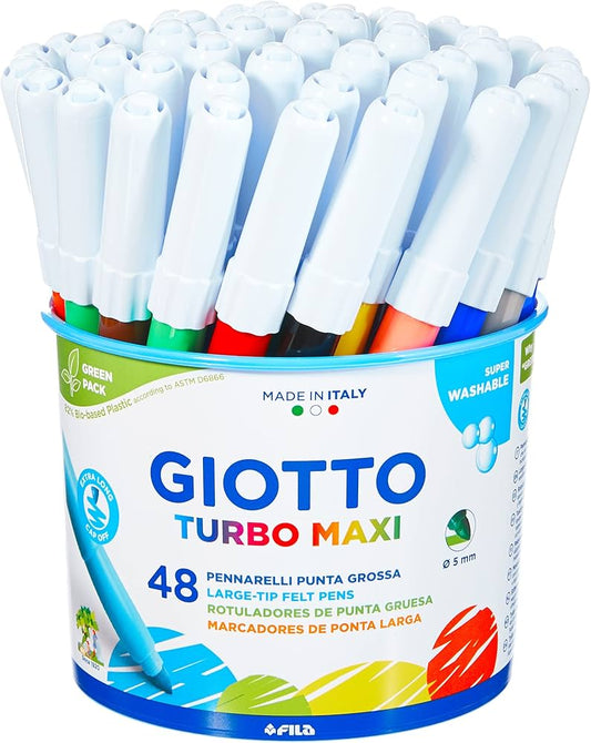 Giotto barattolo 48 pennarelli Turbo Maxi