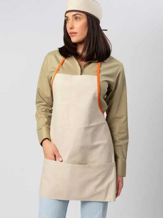 Grembiule cucina corto bianco
