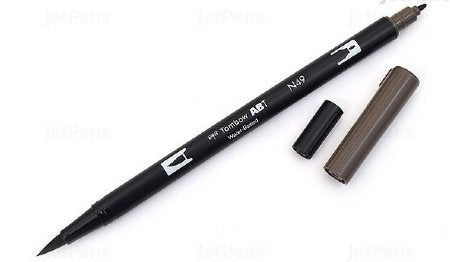 Marker Dual Brush PRO Tombow Colorless – Pennarello a Due Punte per Illustrazioni e Sketching