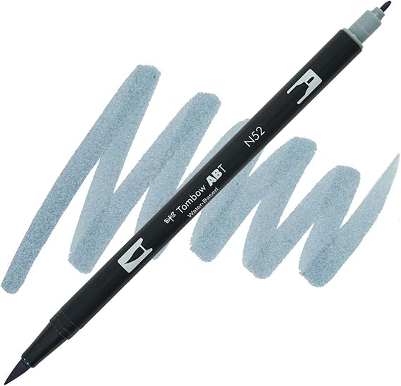 Marker Dual Brush PRO Tombow Colorless – Pennarello a Due Punte per Illustrazioni e Sketching