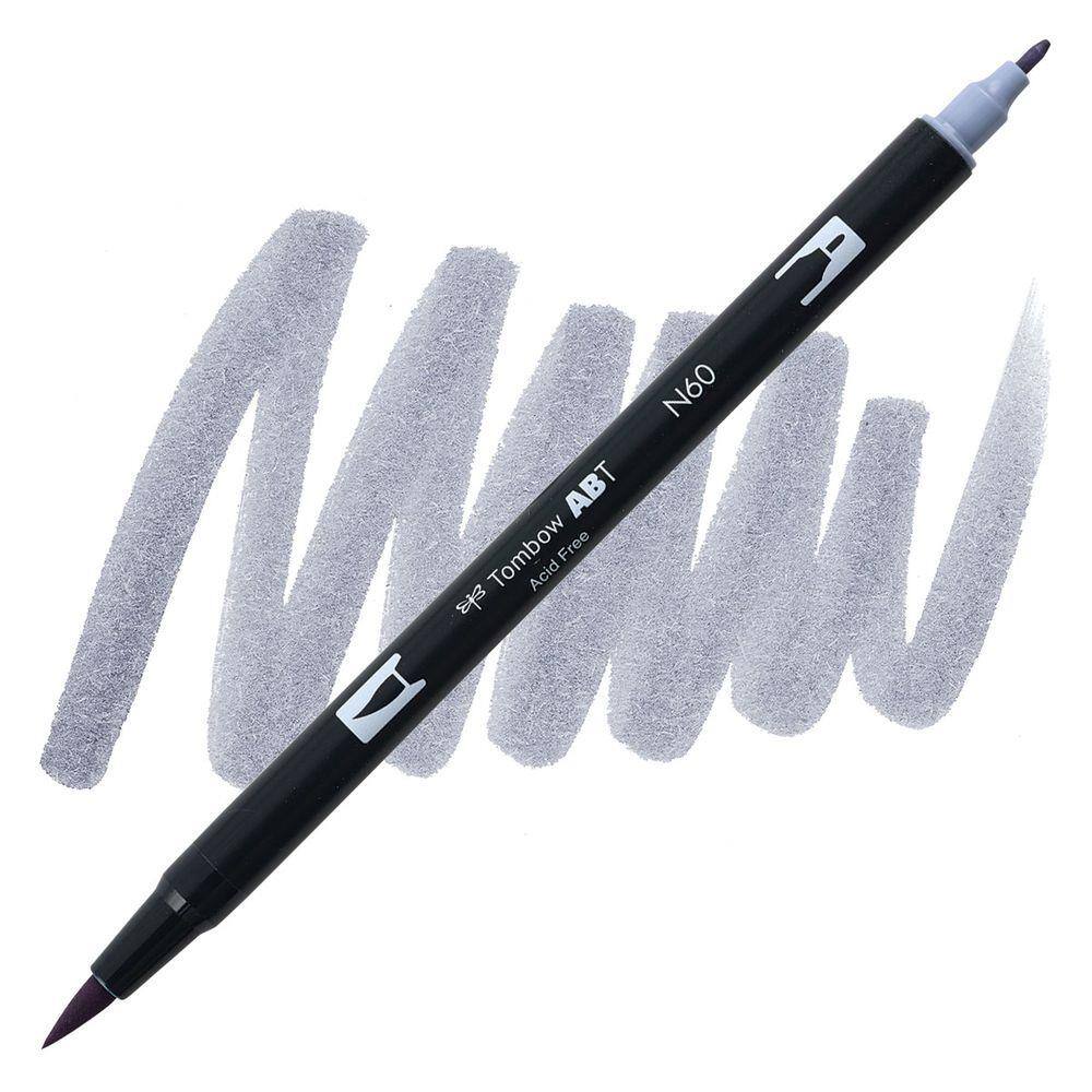 Marker Dual Brush PRO Tombow Colorless – Pennarello a Due Punte per Illustrazioni e Sketching