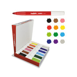 Scatola Pennarelli Carioca Jumbo – 144 Pennarelli in 12 Colori