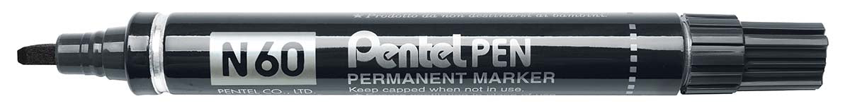 Pennarello Marker professionale N60 Pentel indelebile punta scalpello