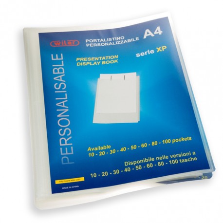 Portalistino Personalizzabile A4 Trasparente con Buste Fisse