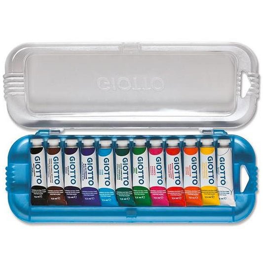 Scatola 12 tubetti tempera Giotto da 7,5 ml