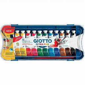 Scatola 12 tubetti tempera Giotto da 12 ml.