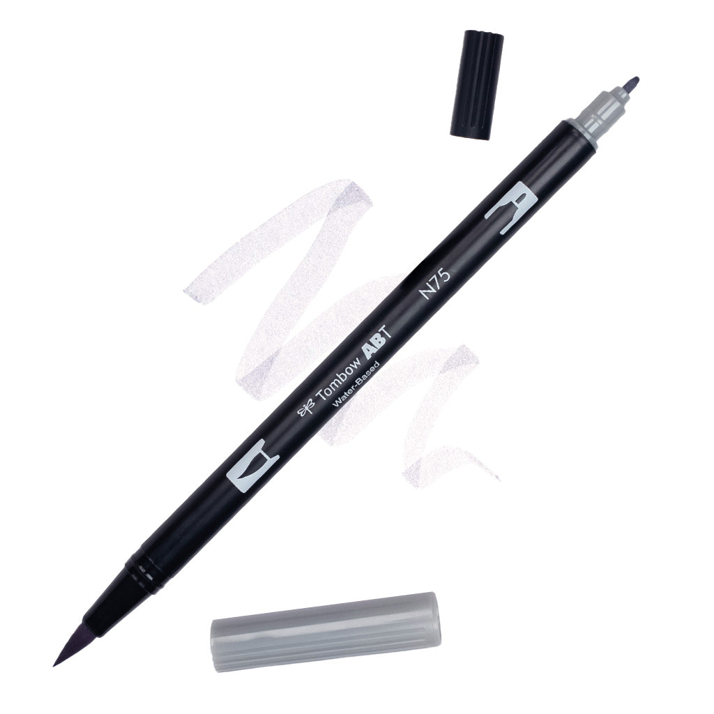 Marker Dual Brush PRO Tombow Colorless – Pennarello a Due Punte per Illustrazioni e Sketching