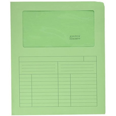 Cartellina con finestra Sintex