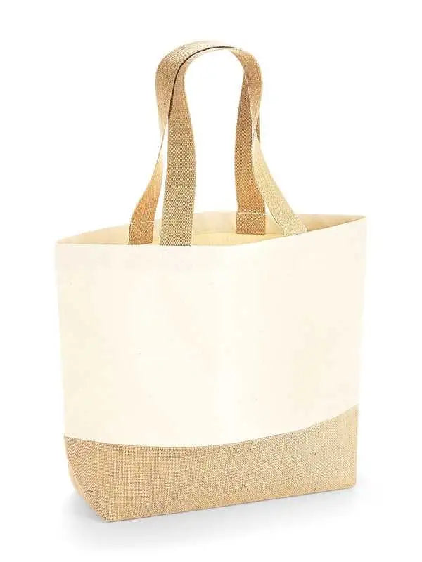 Borsa mare juta con fondo "elegant"