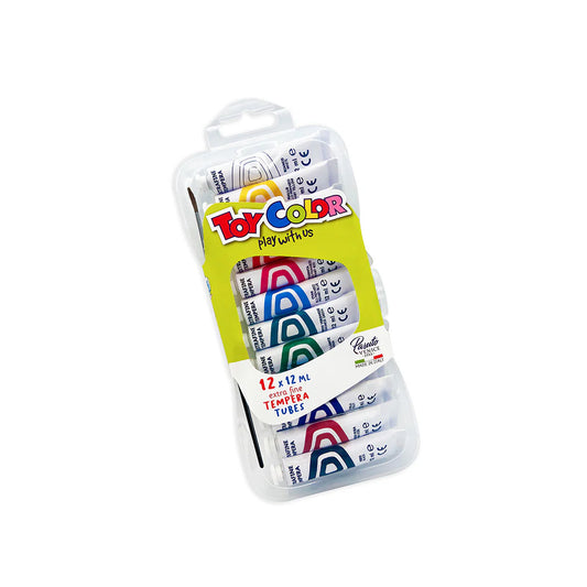 scatola 12 tubetti tempera da 12 ml Toy Color